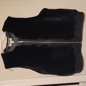 Michael Kors Faux Rabbit fur vest black
